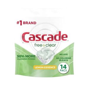 Detergente Para Lavavajillas Free&clear 14 Capsulas Cascade